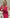 ELAGIA crimson one-shoulder satin midi dress side angle view - 3 piece women's suit purple business suit women