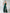 ELAGIA emerald green jumpsuit front view - strapless v neck jumpsuit in vibrant emerald color