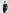ELAGIA black backless long sleeve midi dress side angle - 3 piece women's suit purple business suit women design