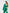 ELAGIA green business suit women styled look, model wearing complete 3 piece set with accessories
