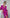 ELAGIA fuchsia wrap long sleeve midi dress back view - 3 piece women's suit purple business suit women collection