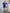 Blue Square Neck Long Sleeve Mini Dress - close-up detail | ELAGIA