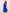 ELAGIA blue puff sleeve dress full body styled shot - 3 piece women's suit purple business suit women outfit