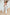 ELAGIA white high waist slit pants close-up of fabric texture - 3 piece women's suit quality material