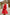 ELAGIA red v-neck dress neckline detail view - 3 piece women's suit purple business suit women design element