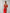 ELAGIA red off-the-shoulder maxi dress side profile view - 3 piece women's suit purple business suit women