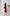 Red High Waist High Slit Midi Skirt - side view | ELAGIA