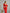 ELAGIA red sweetheart top and midi skirt 2-piece womens suit set - back view displaying fitted silhouette and design