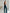 ELAGIA Emerald Bridal Jumpsuit front view - elegant blue bridal pantsuits for women with tailored silhouette