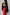 Red High Waist High Slit Midi Skirt - back view | ELAGIA