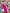 ELAGIA fuchsia satin long sleeve maxi dress front view - purple business suit women, 3 piece women's suit style