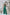 ELAGIA emerald satin wide-leg jumpsuit front view - emerald green jumpsuits with flowing wide-leg design