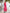 ELAGIA crimson puff-sleeve midi dress side angle - chic 3 piece women's suit silhouette in rich red tone