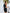ELAGIA black one-shoulder fringed mini dress styled on model - purple business suit women 3 piece women's suit