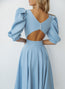 Sleeveless Dress in Sky Fog - 2470901