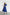 ELAGIA blue buttoned puff-sleeve midi dress front view - 3 piece women's suit purple business suit women style