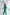ELAGIA green belted double breasted suit back view showing tailored fit - 3 piece women's suit purple business suit