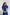 ELAGIA blue midi dress close-up of puff sleeves and buttons - 3 piece women's suit purple business suit women