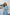Sky-Blue Buttoned Puff-Sleeve Midi Dress - back view | ELAGIA