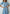 Sky-Blue Buttoned Puff-Sleeve Midi Dress - close-up detail | ELAGIA