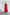 Red Buttoned Puff-Sleeve Midi Dress - front view | ELAGIA