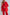 ELAGIA red 2-piece women's suit - full length view showing blazer and pants coordination