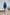 ELAGIA blue backless puff sleeve mini dress front view - 3 piece women's suit purple business suit women style