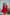 ELAGIA red backless puff sleeve mini dress worn model pose - 3 piece women's suit purple business suit women style