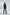 ELAGIA Casual Black Shawl Lapels suit styled look - purple business suit women model wearing complete outfit
