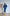 ELAGIA Blue Backless Puff Sleeve Midi Dress - front view of cobalt blue dress with voluminous puff sleeves