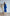ELAGIA Blue Backless Puff Sleeve Midi Dress - back angle showcasing backless cutout and midi length hemline