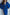 ELAGIA Blue Backless Puff Sleeve Midi Dress - close-up detail of dramatic puff sleeves and neckline construction