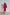 ELAGIA Red Backless Puff Sleeve Midi Dress front view - chic 3 piece women's suit inspired design in crimson