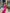 ELAGIA Crimson Puffed Sleeve Midi Dress front view - 3 piece women's suit purple business suit women red formal dress
