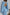 ELAGIA sky-blue backless puff sleeve midi dress side angle showing open back - 3 piece women's suit purple business suit