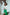 ELAGIA green high waist slit cuff culottes back view - womens green suit trousers tailored fit