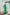 ELAGIA green belted double breasted suit 2-piece fabric texture detail - 3 piece women's suit material closeup