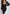 ELAGIA black sweetheart top and flared pants 2-piece set detail shot - purple business suit women outfit