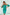 ELAGIA Mint Satin Puff-Sleeve Mini Dress front view - 3 piece women's suit purple business suit women styled look
