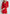 Red Wrap Long Sleeve Mini Dress - back view | ELAGIA