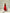 ELAGIA red high waist slit cuff culottes fabric texture detail - red suit womens material closeup