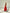 ELAGIA red high waist slit cuff culottes on model walking - womens red suit set in motion