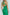 Green Pencil Backless Midi Dress - close-up detail | ELAGIA