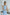 Sky-Blue Pencil Backless Midi Dress - back view | ELAGIA