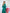 ELAGIA Emerald Silk Long Sleeve Maxi Dress - hemline detail showcasing the maxi length and silk fabric quality