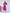 ELAGIA fuchsia silk long sleeve dress close-up of neckline and sleeve details for purple business suit women