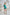 ELAGIA green puffed sleeve mini prom dress back view - purple business suit women inspired party dress