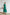 Emerald Silk Long Sleeve Maxi Dress - side view | ELAGIA