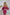 ELAGIA fuchsia puffed sleeve mini prom dress - front view of 3 piece women's suit purple business suit women