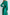Emerald Silk Long Sleeve Maxi Dress - close-up detail | ELAGIA